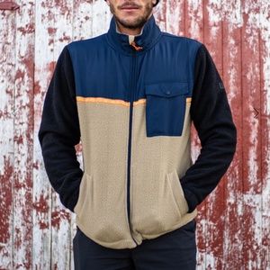 Billabong Mens Boundary Trail Zip-Up Fleece, size small BNWT